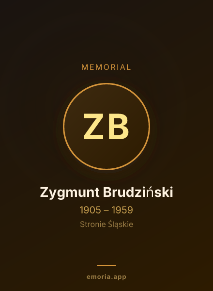 Memorial portrait of Zygmunt Brudziński