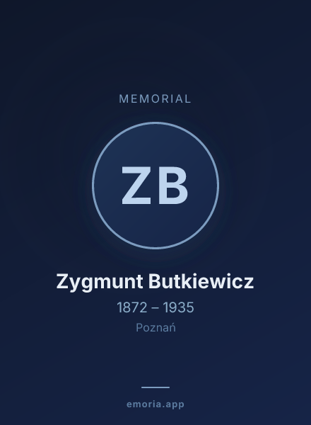 Memorial portrait of Zygmunt Butkiewicz