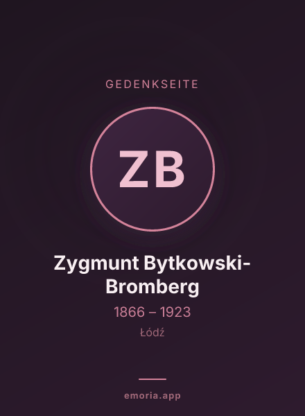 Gedenkportrait von Zygmunt Bytkowski-Bromberg
