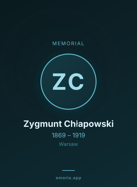Memorial portrait of Zygmunt Chłapowski