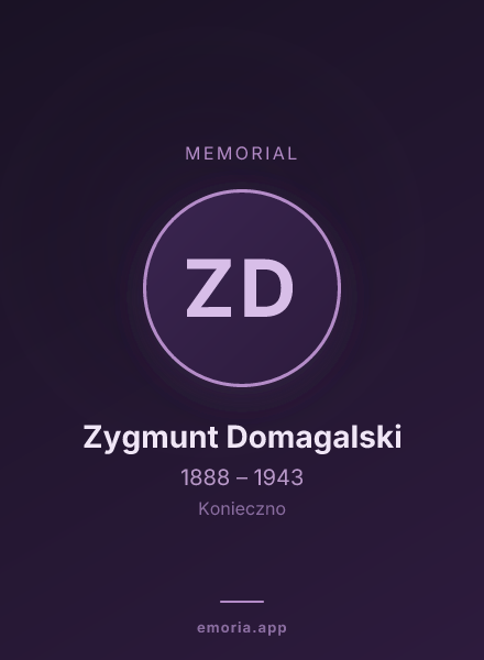 Memorial portrait of Zygmunt Domagalski