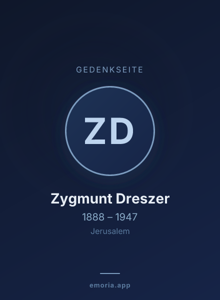 Gedenkportrait von Zygmunt Dreszer