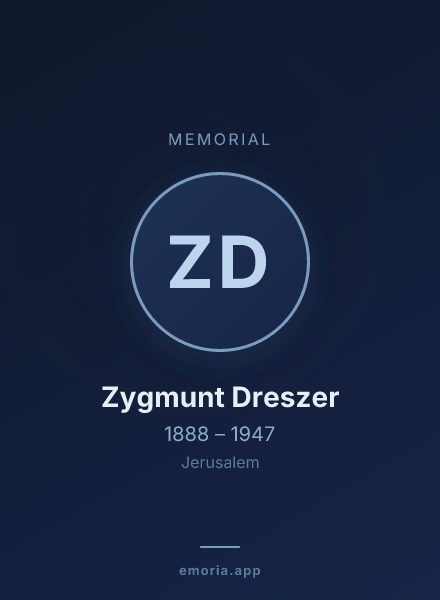 Memorial portrait of Zygmunt Dreszer