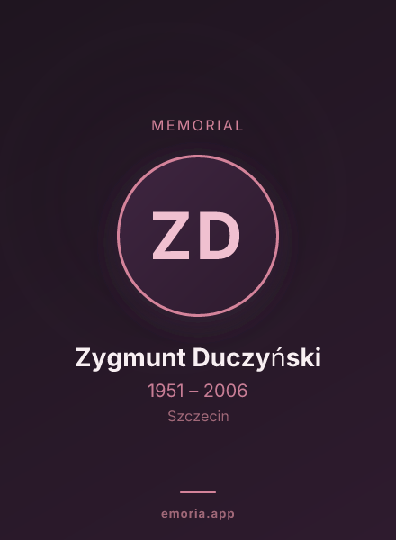 Memorial portrait of Zygmunt Duczyński
