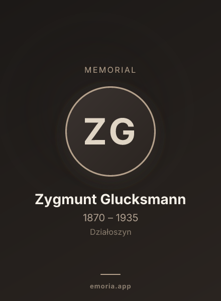 Memorial portrait of Zygmunt Glucksmann