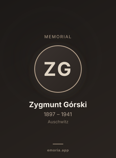 Memorial portrait of Zygmunt Górski