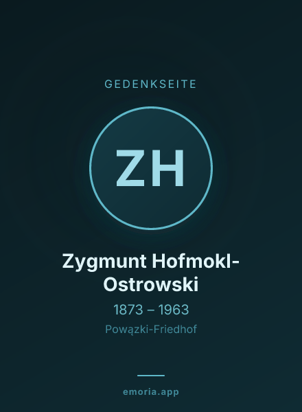 Gedenkportrait von Zygmunt Hofmokl-Ostrowski