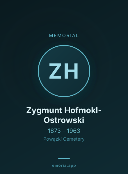Memorial portrait of Zygmunt Hofmokl-Ostrowski