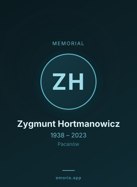 Memorial portrait of Zygmunt Hortmanowicz
