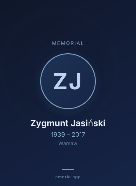 Memorial portrait of Zygmunt Jasiński