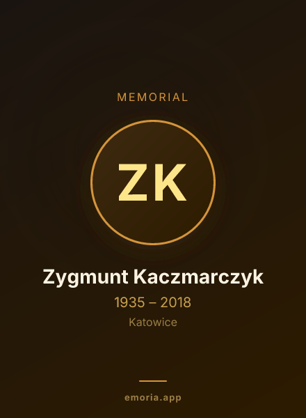 Memorial portrait of Zygmunt Kaczmarczyk