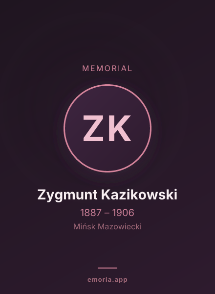 Memorial portrait of Zygmunt Kazikowski