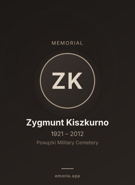 Memorial portrait of Zygmunt Kiszkurno