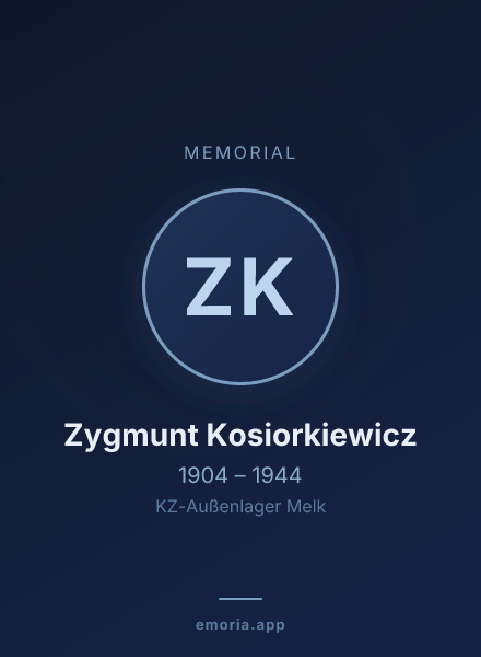 Memorial portrait of Zygmunt Kosiorkiewicz