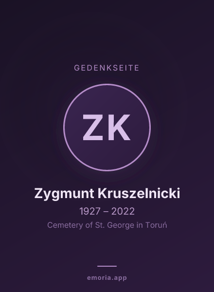 Gedenkportrait von Zygmunt Kruszelnicki