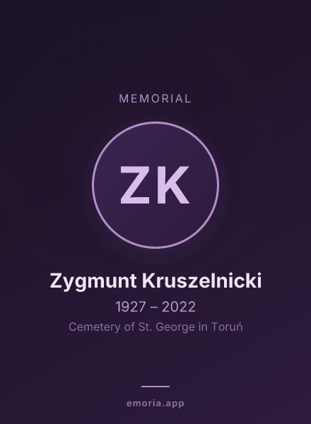 Memorial portrait of Zygmunt Kruszelnicki