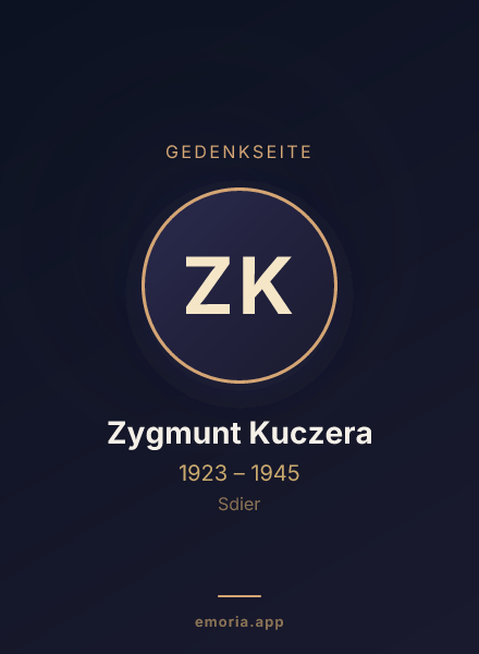 Gedenkportrait von Zygmunt Kuczera