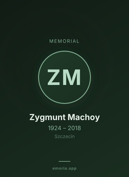Memorial portrait of Zygmunt Machoy