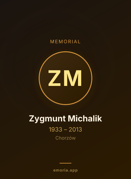 Memorial portrait of Zygmunt Michalik
