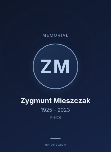 Memorial portrait of Zygmunt Mieszczak