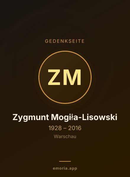 Gedenkportrait von Zygmunt Mogiła-Lisowski