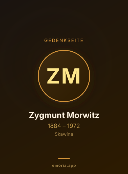 Gedenkportrait von Zygmunt Morwitz