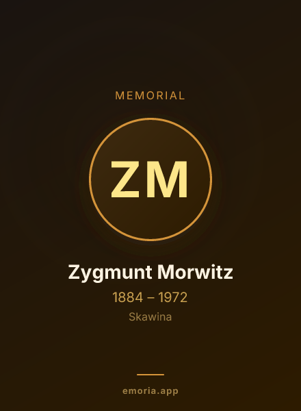 Memorial portrait of Zygmunt Morwitz