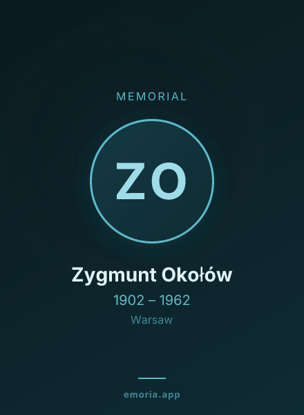 Memorial portrait of Zygmunt Okołów