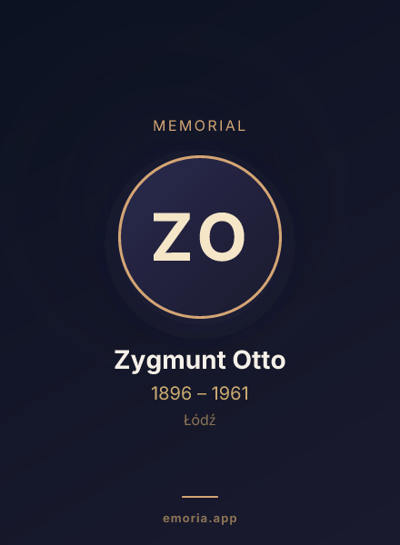Memorial portrait of Zygmunt Otto