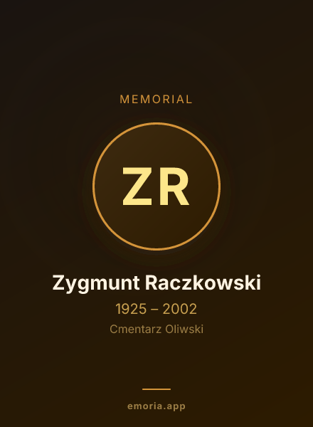 Memorial portrait of Zygmunt Raczkowski