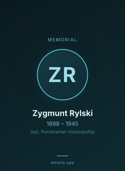 Memorial portrait of Zygmunt Rylski