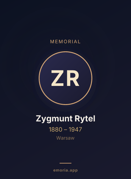 Memorial portrait of Zygmunt Rytel