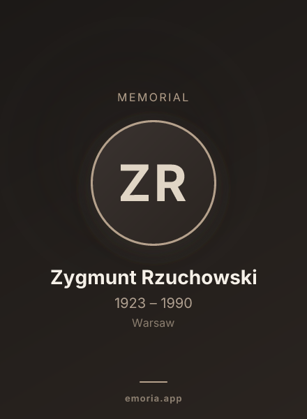 Memorial portrait of Zygmunt Rzuchowski