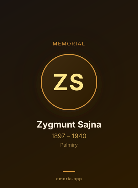 Memorial portrait of Zygmunt Sajna