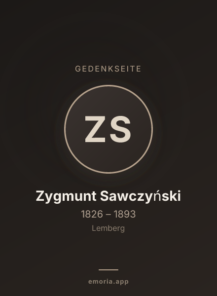 Gedenkportrait von Zygmunt Sawczyński