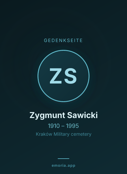 Gedenkportrait von Zygmunt Sawicki