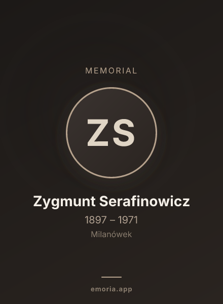Memorial portrait of Zygmunt Serafinowicz