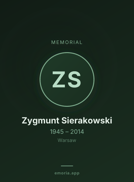 Memorial portrait of Zygmunt Sierakowski