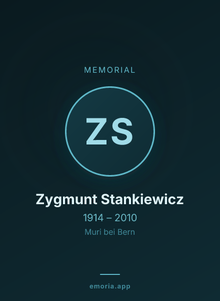 Memorial portrait of Zygmunt Stankiewicz