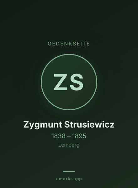 Gedenkportrait von Zygmunt Strusiewicz