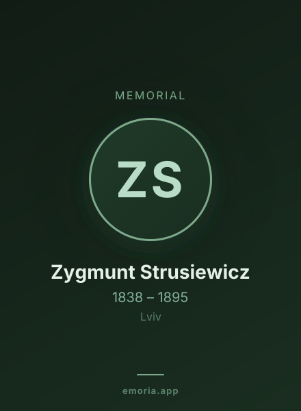 Memorial portrait of Zygmunt Strusiewicz