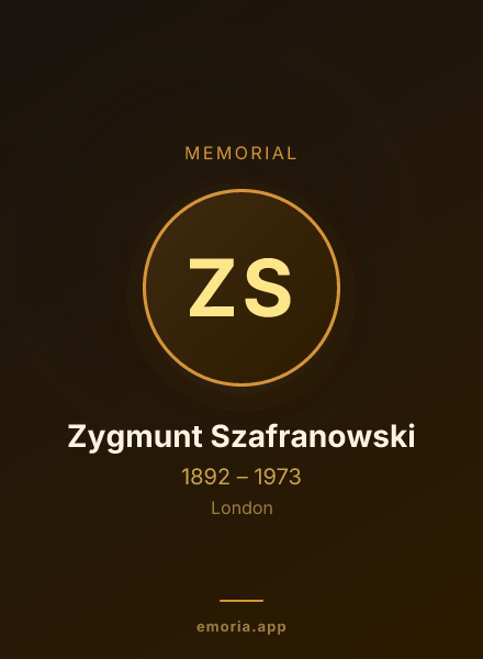Memorial portrait of Zygmunt Szafranowski
