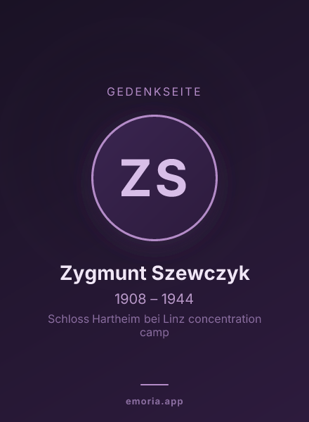 Gedenkportrait von Zygmunt Szewczyk