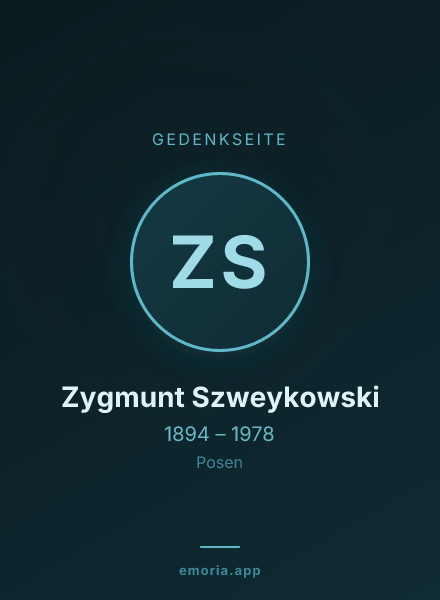 Gedenkportrait von Zygmunt Szweykowski