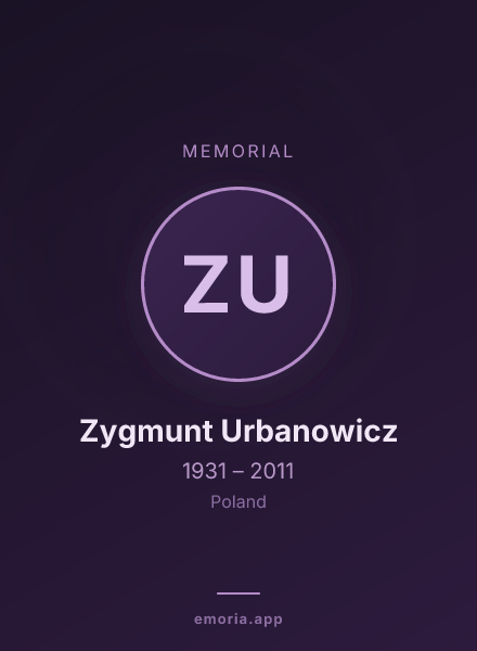 Memorial portrait of Zygmunt Urbanowicz