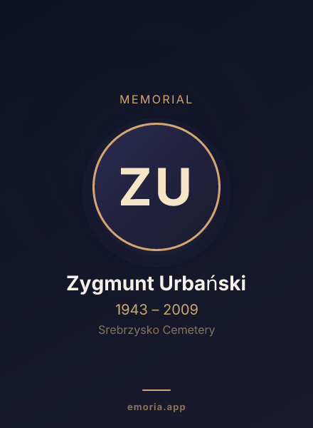 Memorial portrait of Zygmunt Urbański