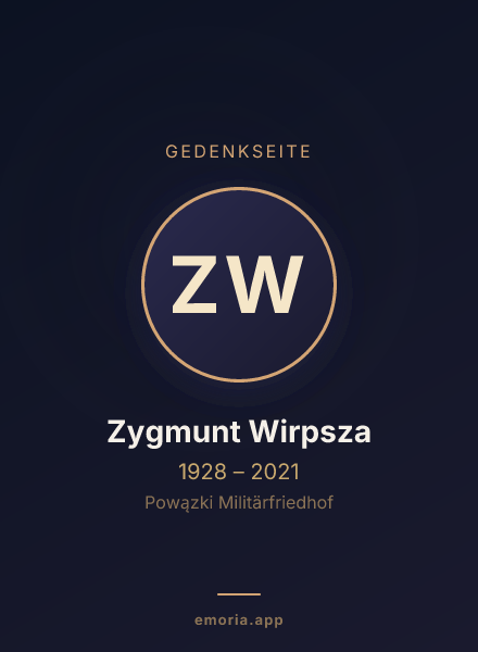 Gedenkportrait von Zygmunt Wirpsza
